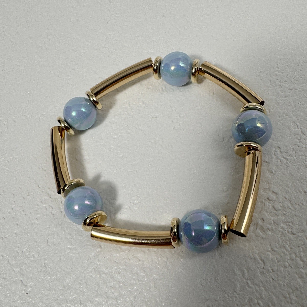 Boho Pastel Bead Tube Bracelet