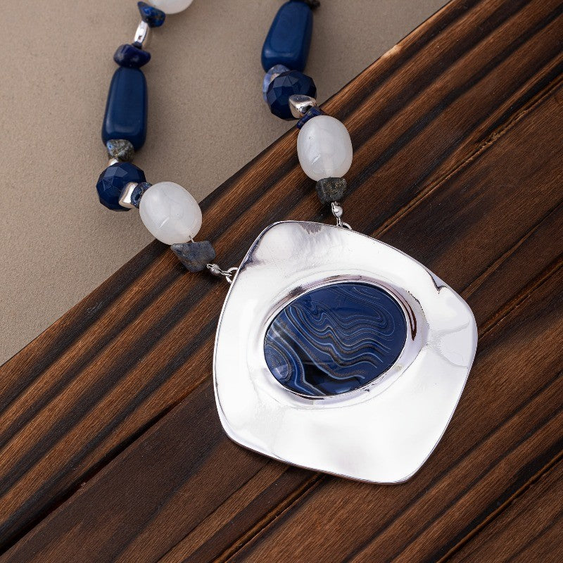 Boho Turquoise Statement Necklace