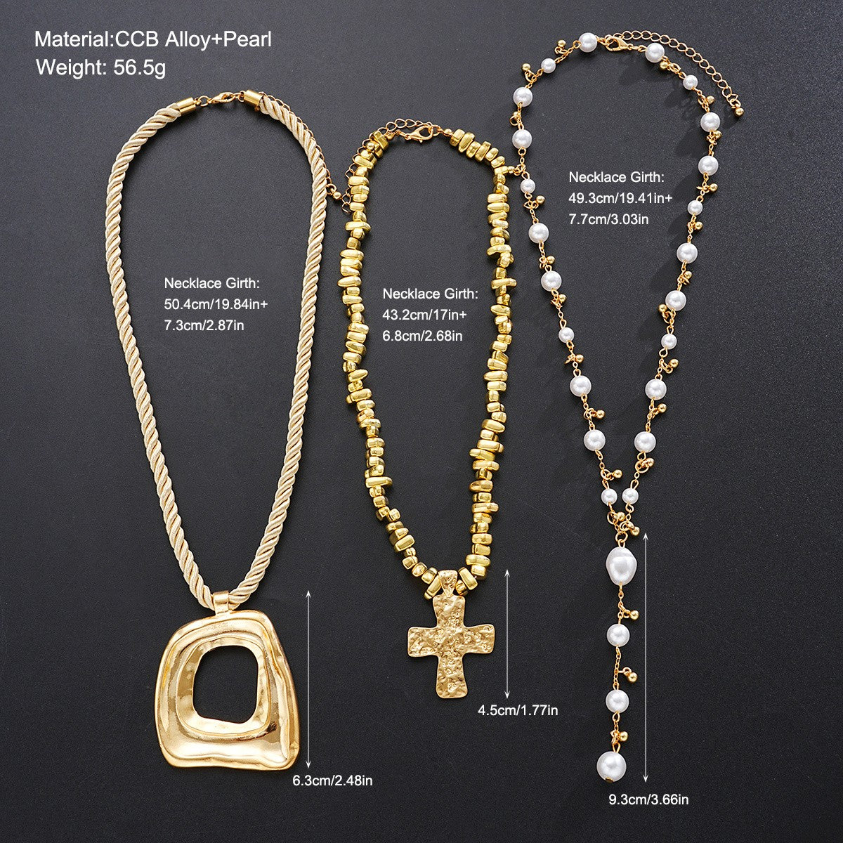 Boho Woven Rope Cross Pendant Necklace