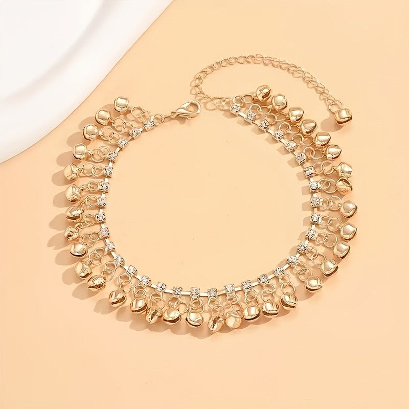 Boho Layered Bell Chain Anklet