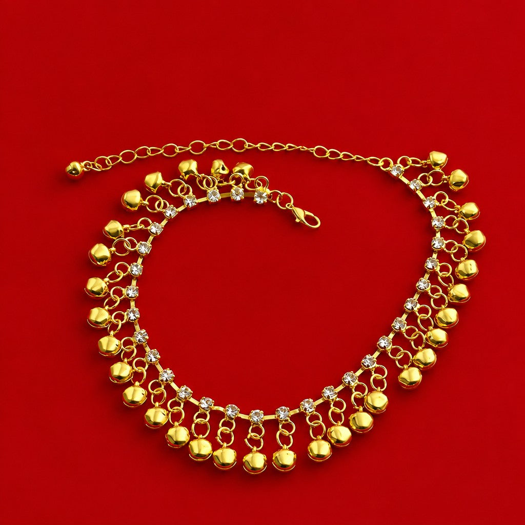 Boho Layered Bell Chain Anklet