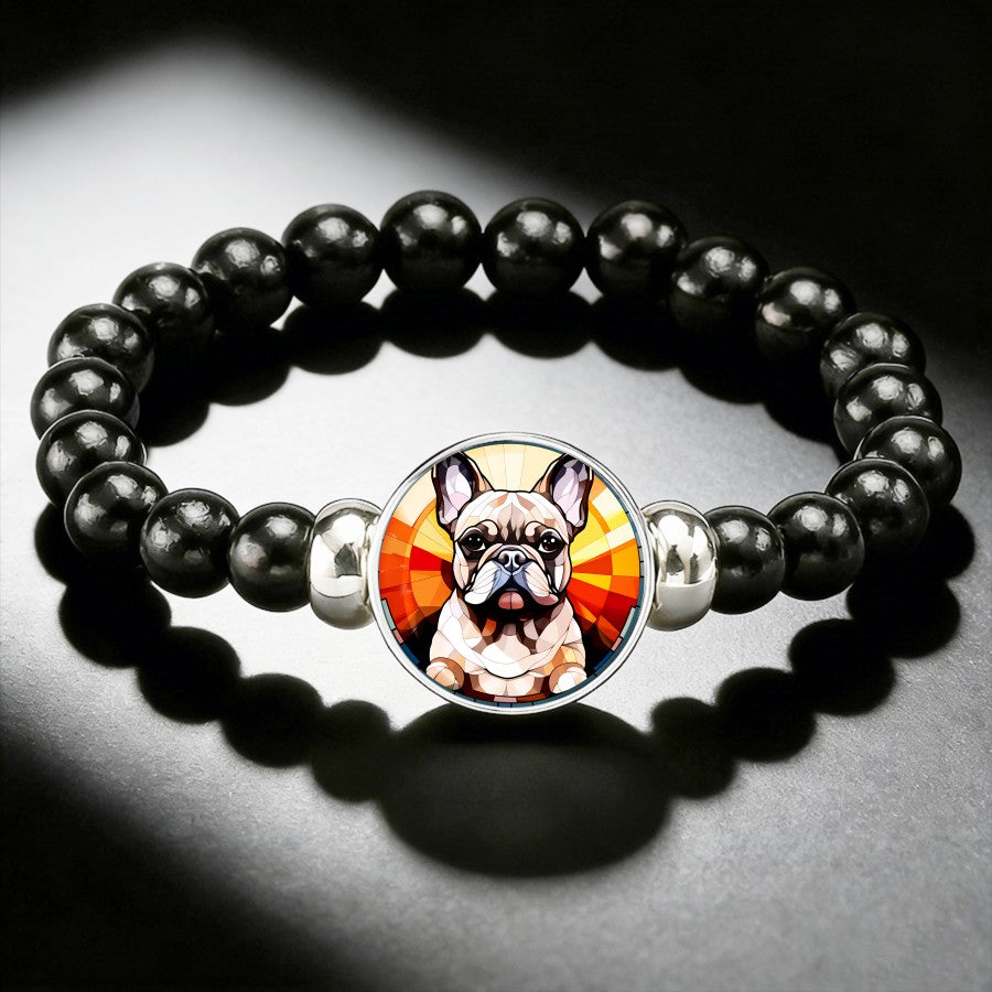Colorful French Bulldog Bead Bracelet