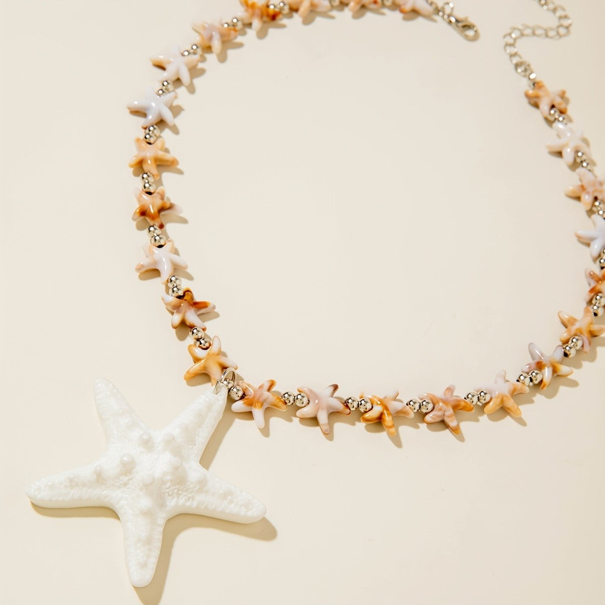 Boho Starfish Bead Necklace