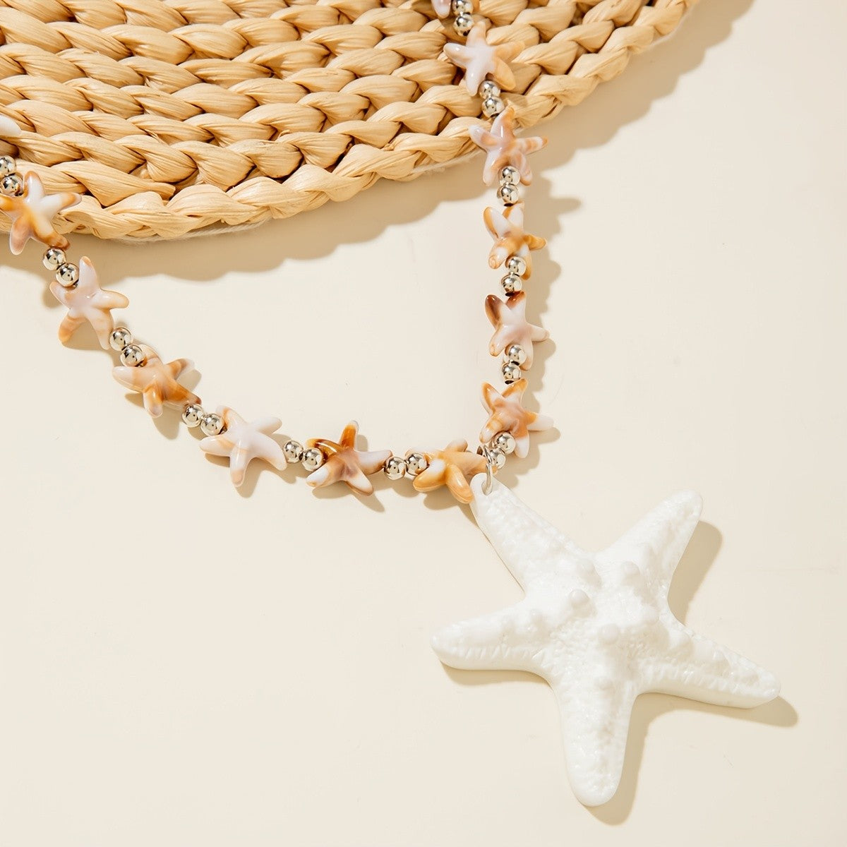 Boho Starfish Bead Necklace