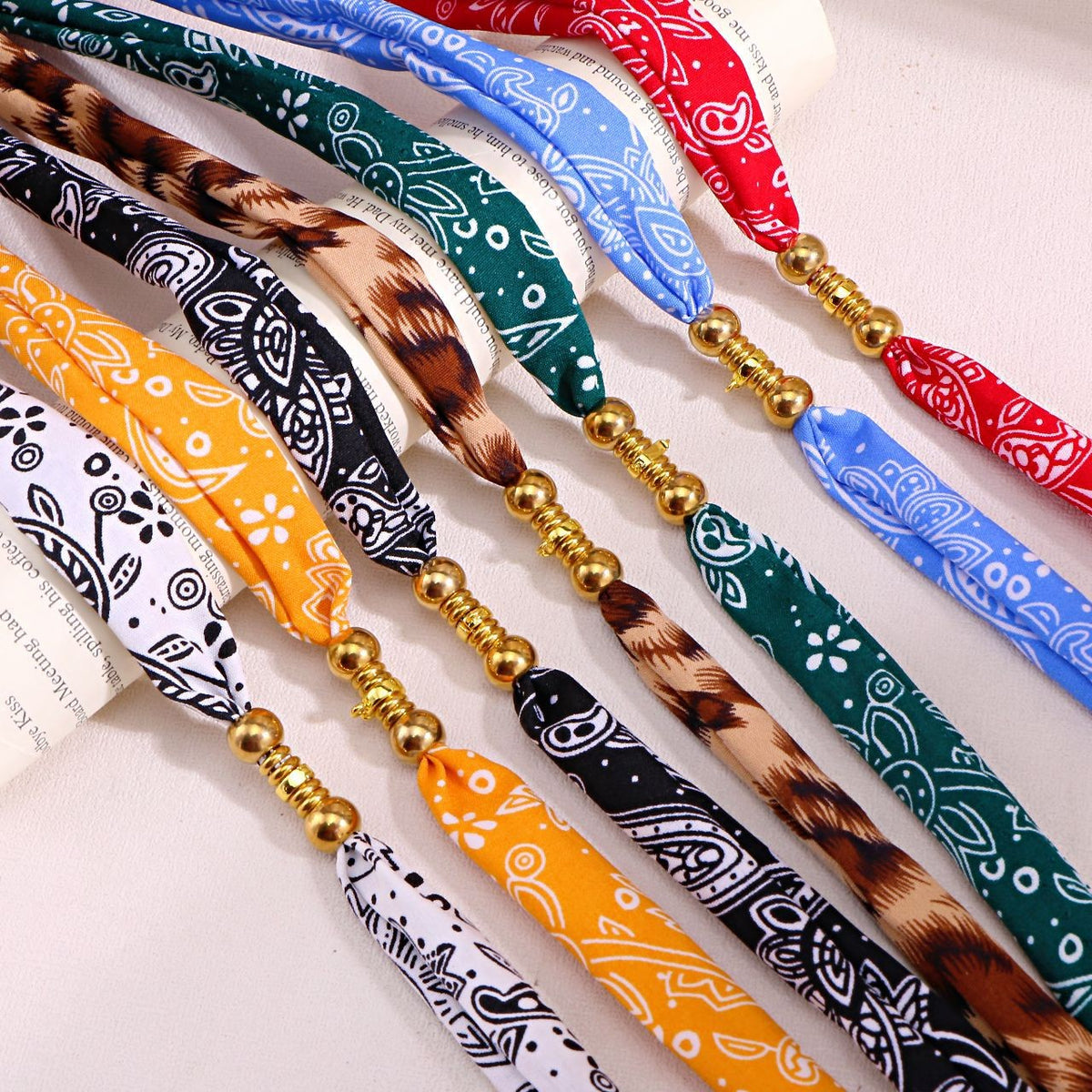 18k Boho Starfish Scarf Necklace