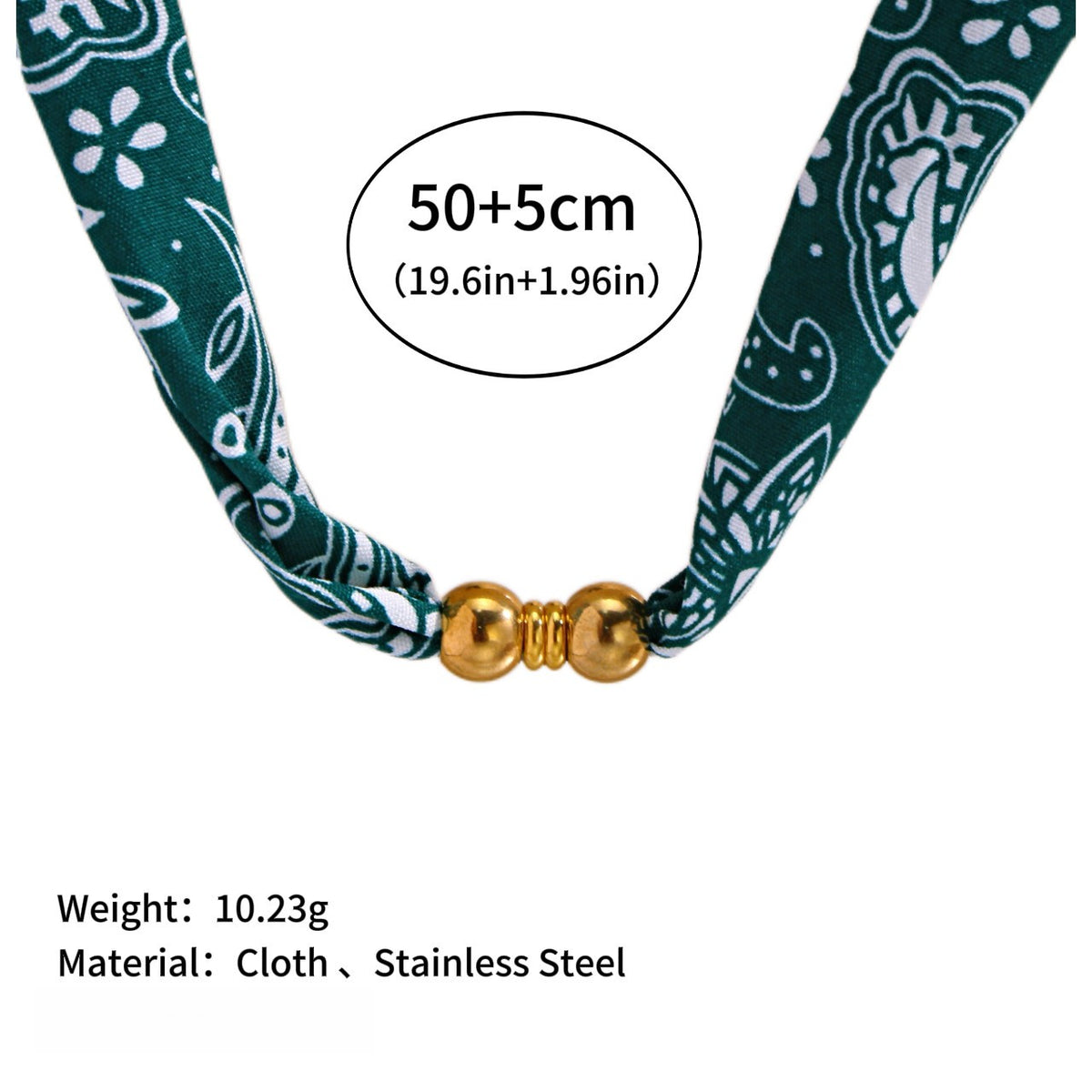 18k Boho Starfish Scarf Necklace