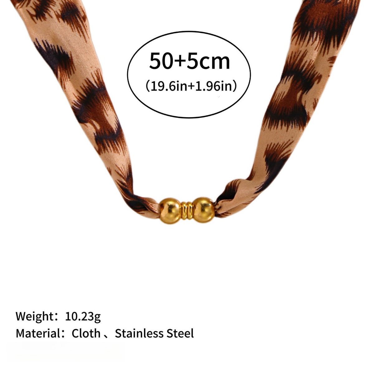 18k Boho Starfish Scarf Necklace
