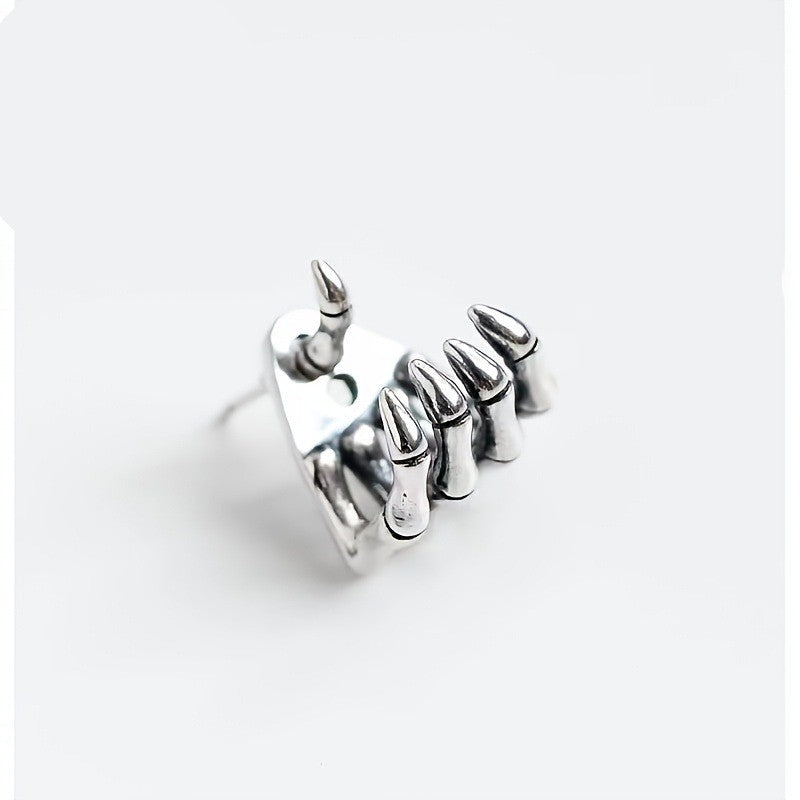 Gothic Skeleton Hand Ear Cuff