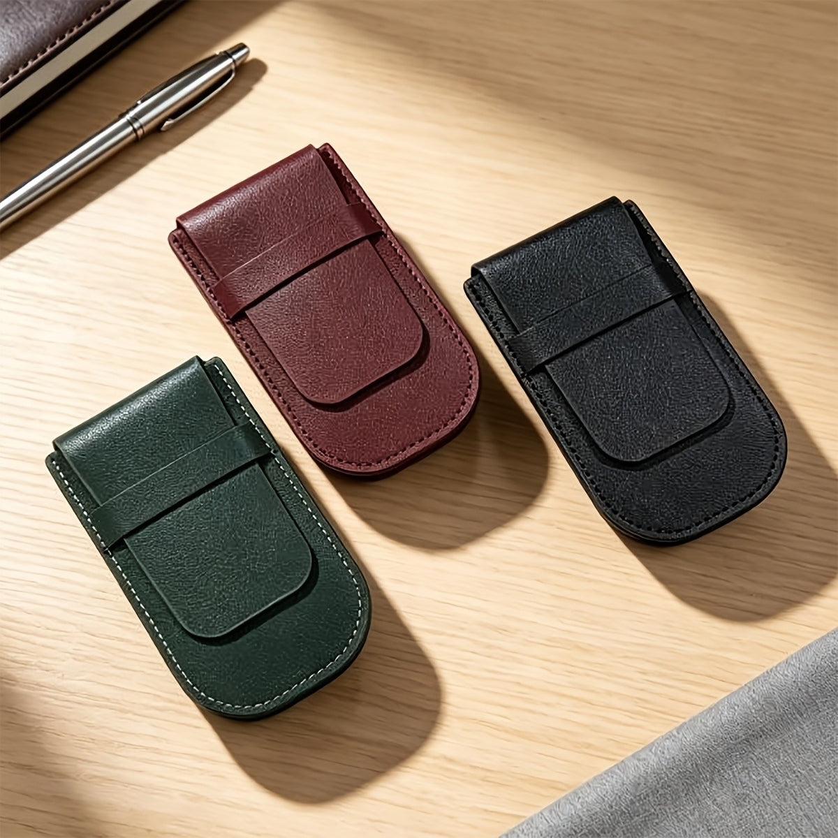 Classy Faux Leather Watch Travel Pouch