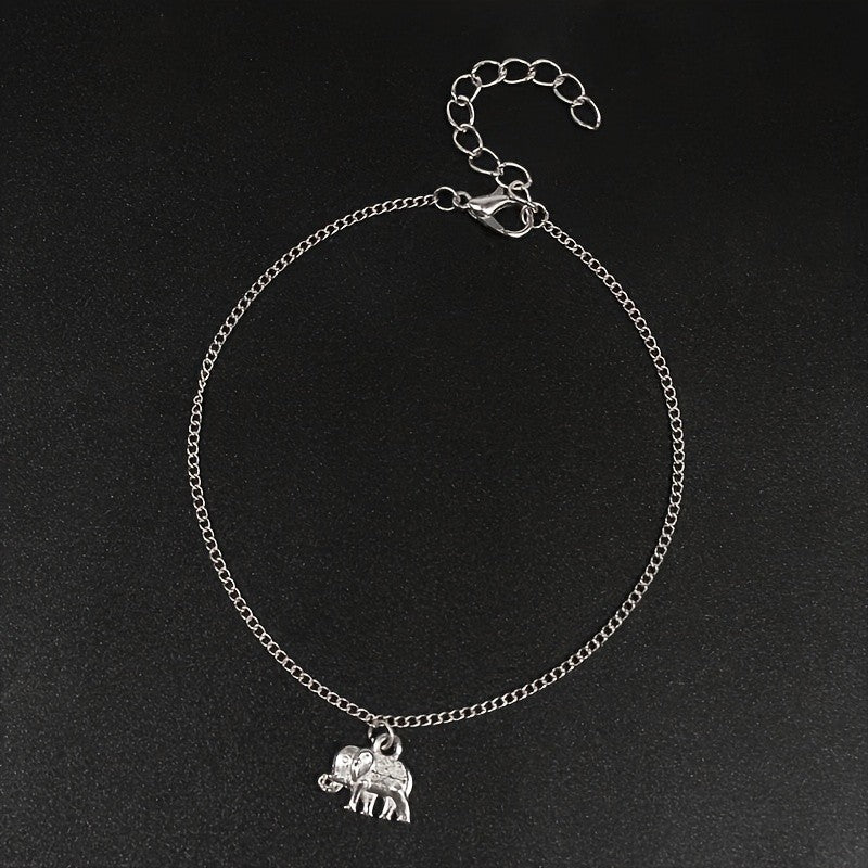 Boho Dainty Elephant Anklet