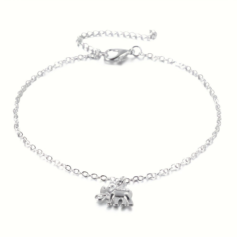 Boho Dainty Elephant Anklet