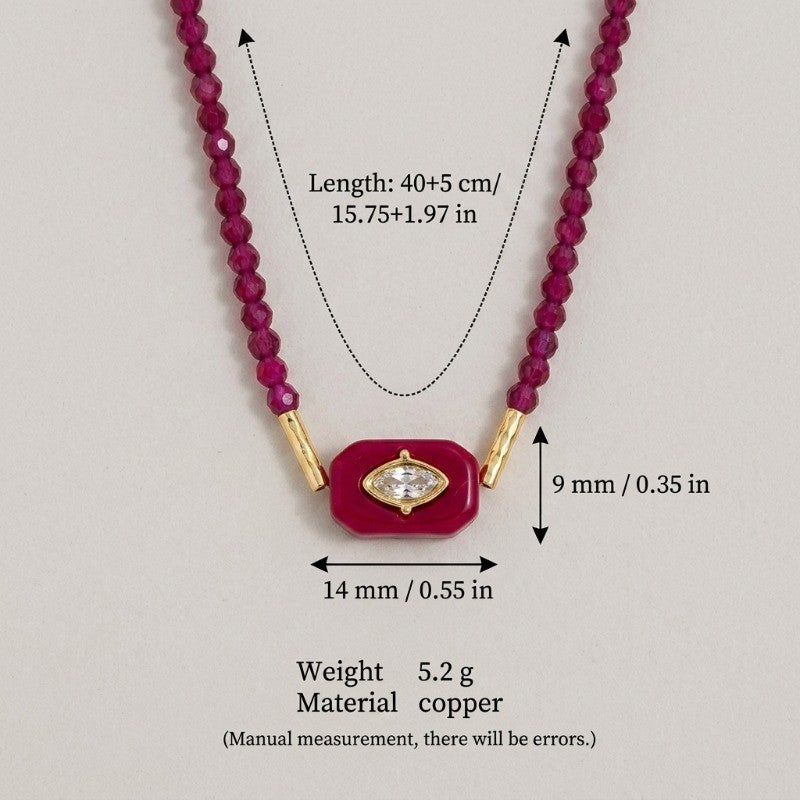 Boho Retro Resin Bead Necklace