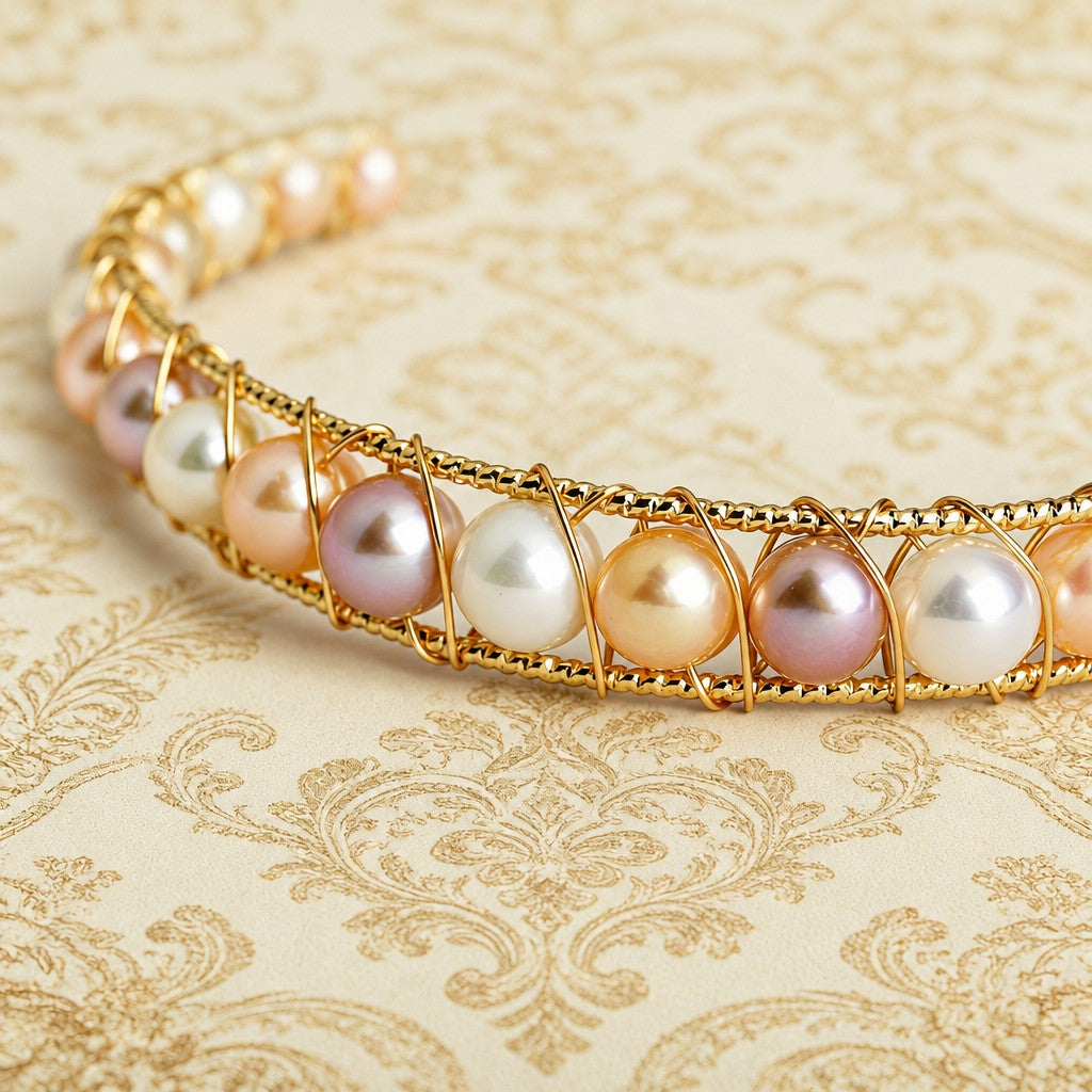 Elegant Multicolor Pearl Bracelet