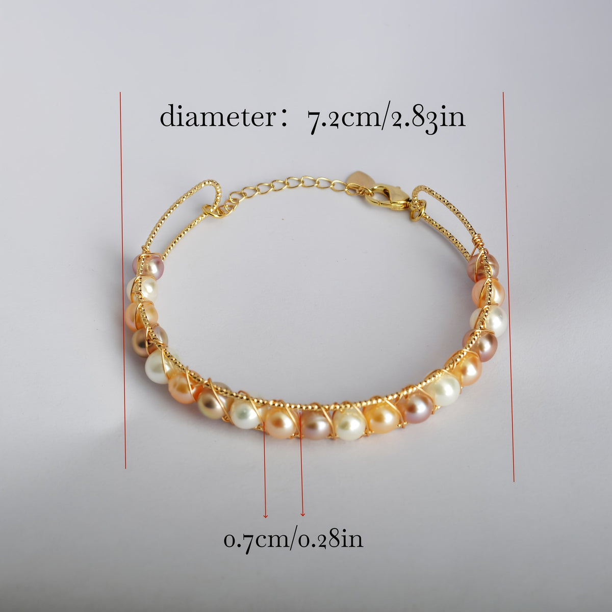 Elegant Multicolor Pearl Bracelet