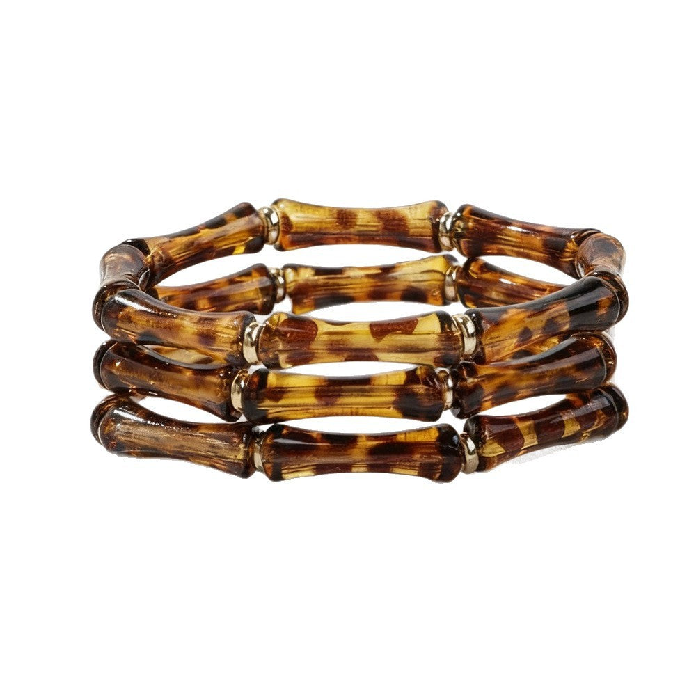 18k Vintage Bamboo Stackable Bracelet Set