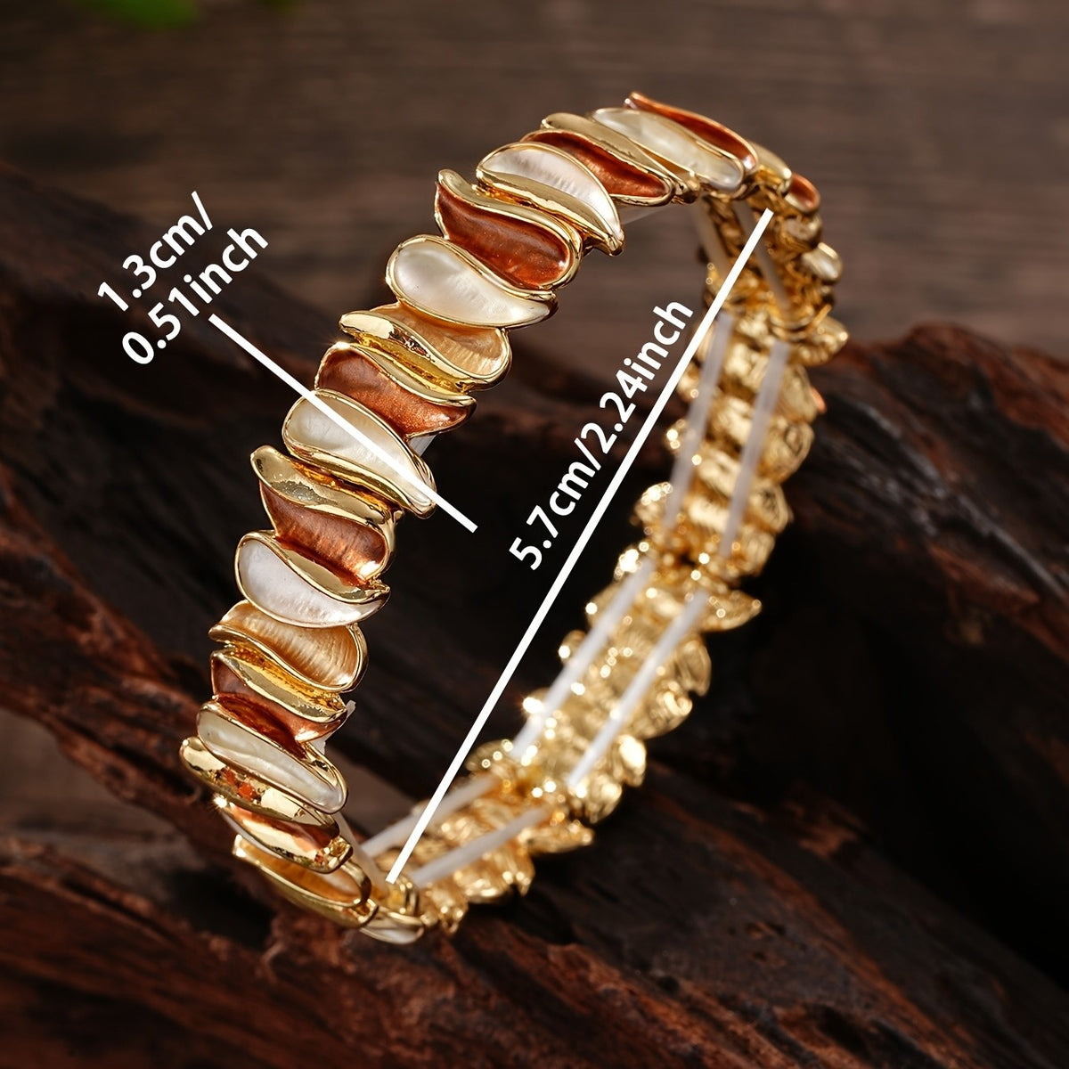 Boho Layered Leaf Bracelet
