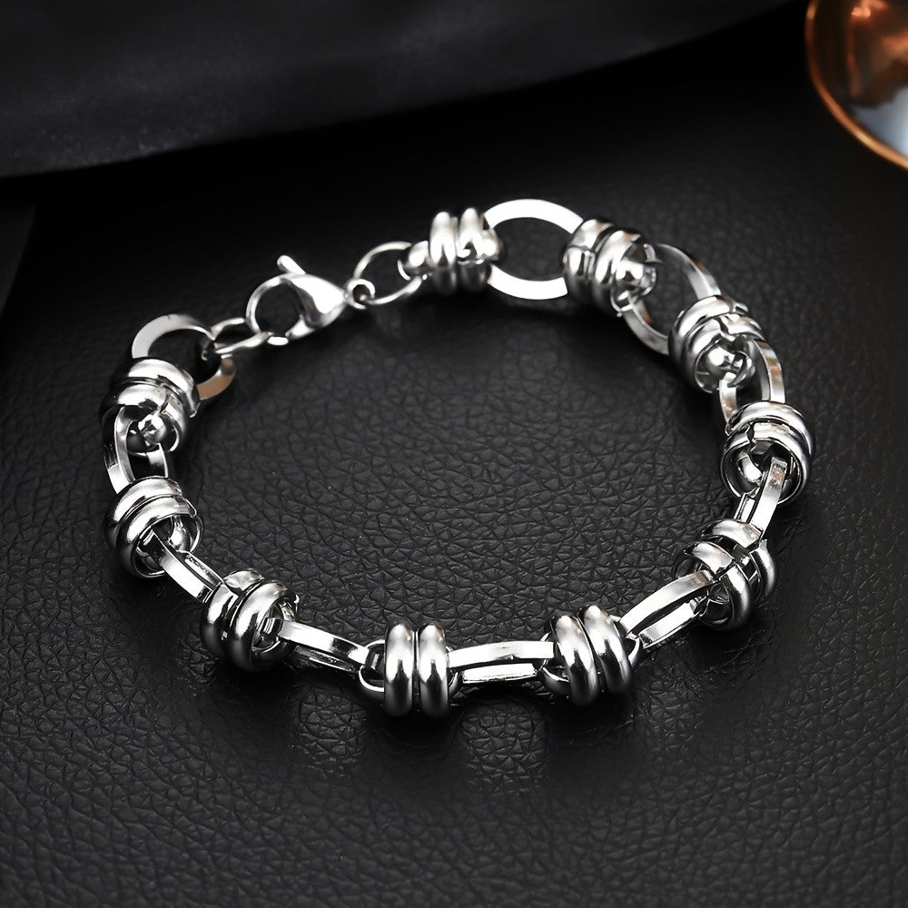 Classy Polished Twist Link Bracelet