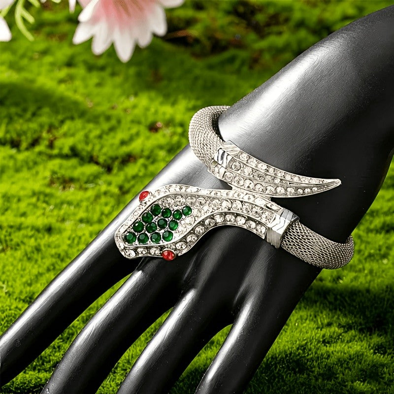 Vintage Serpent Zircon Bracelet