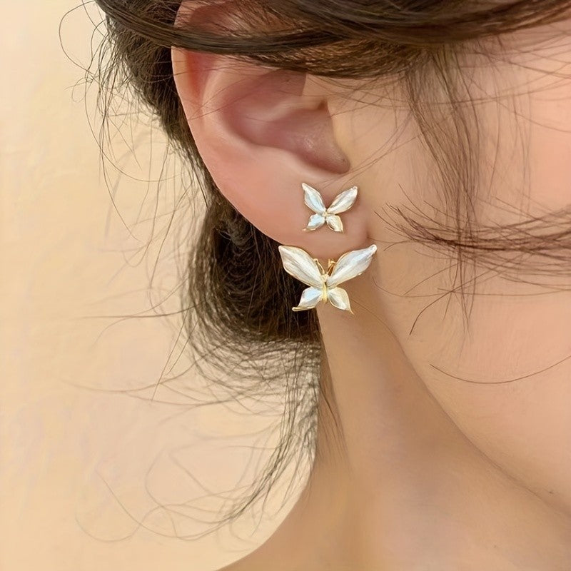 Dainty Acrylic Butterfly Stud Earrings