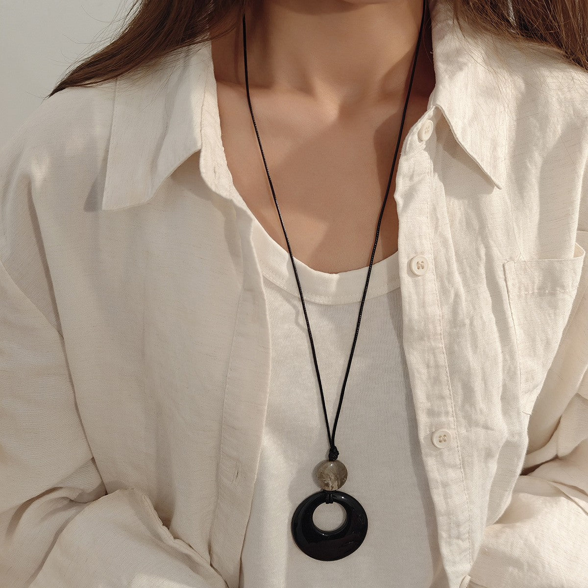 Boho Leopard Print Scarf Heart Necklace