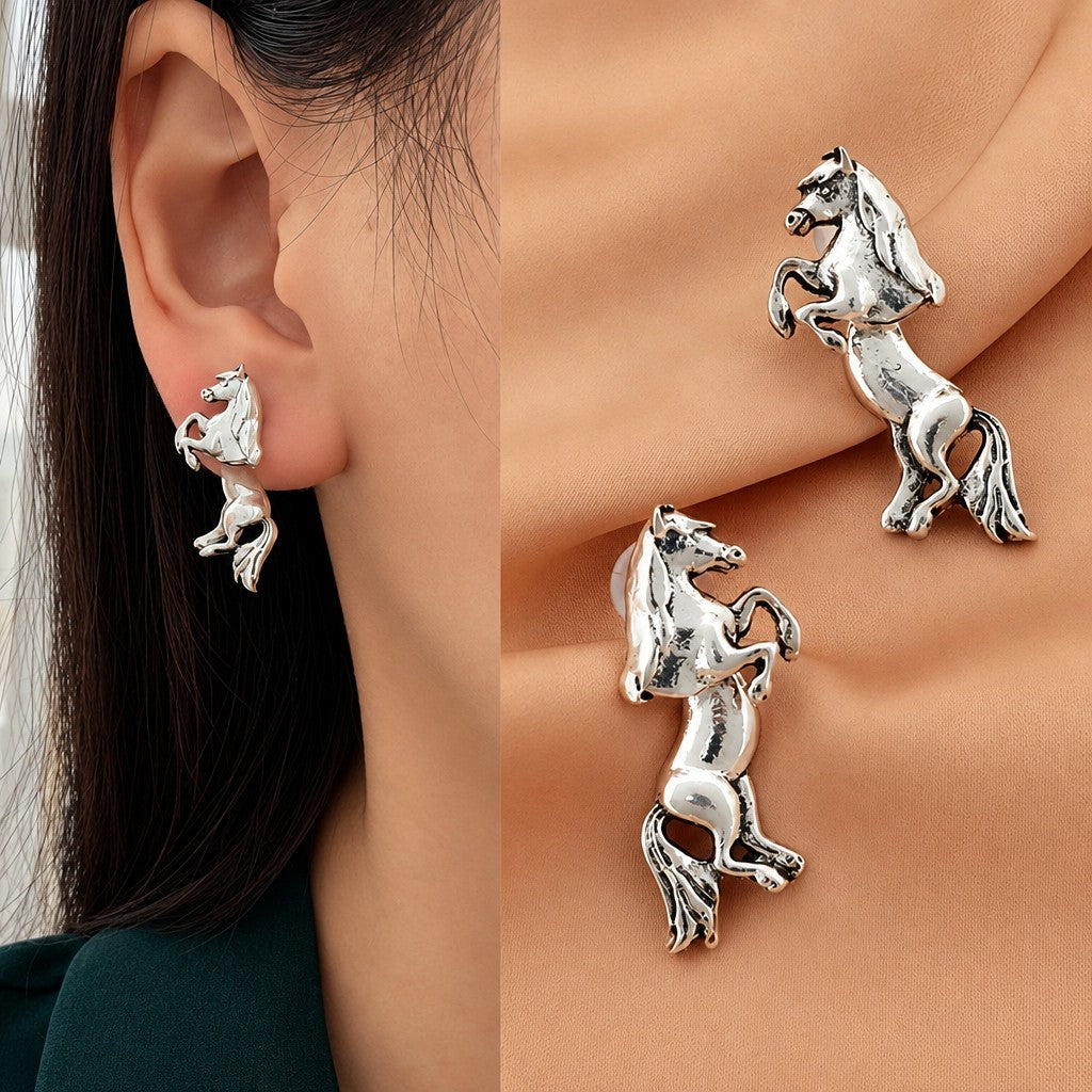 Vintage Cartoon Duck Stud Earrings