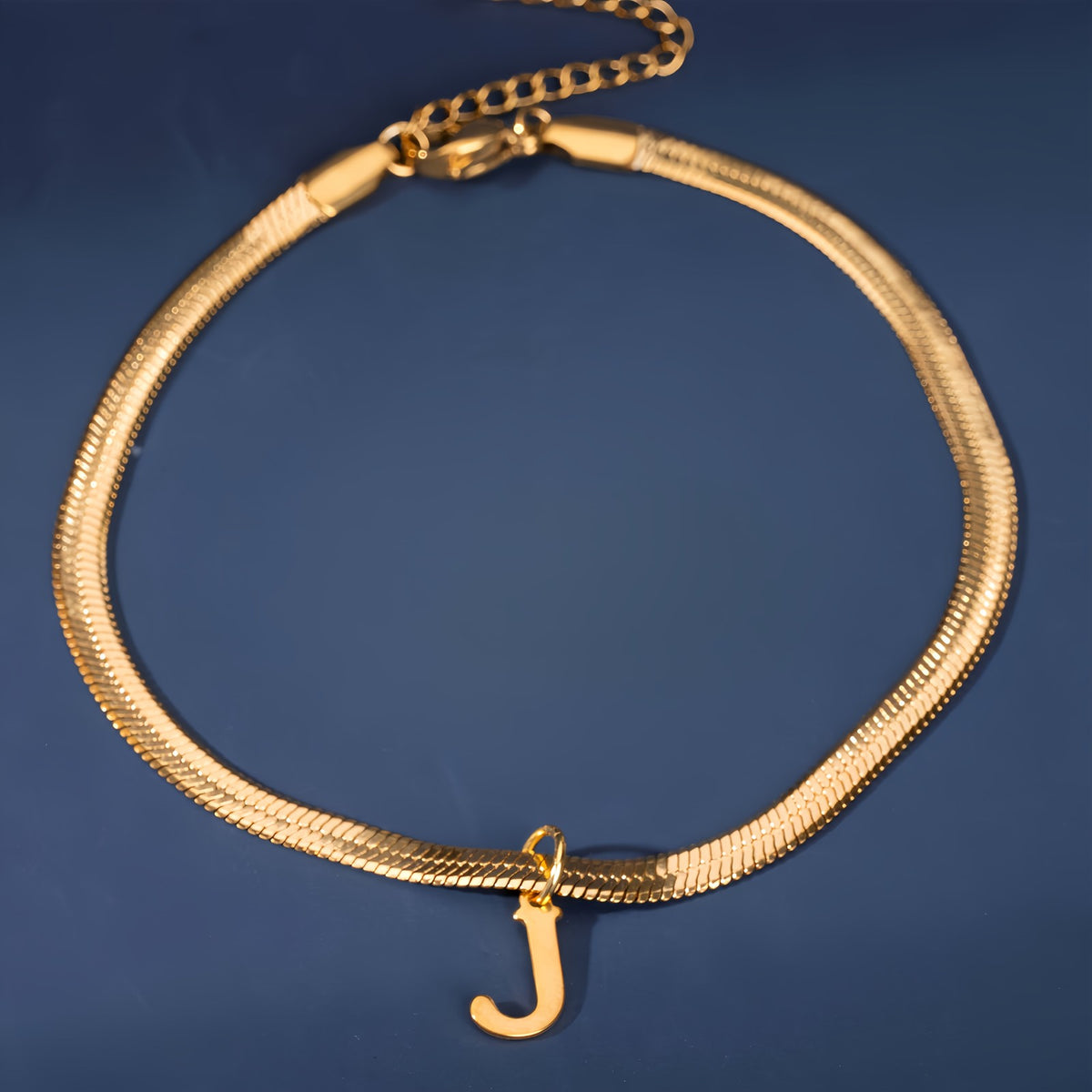 18k Elegant Initial Letter Bracelet