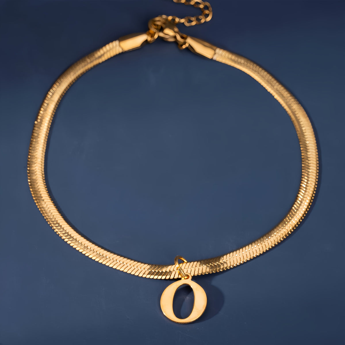 18k Elegant Initial Letter Bracelet