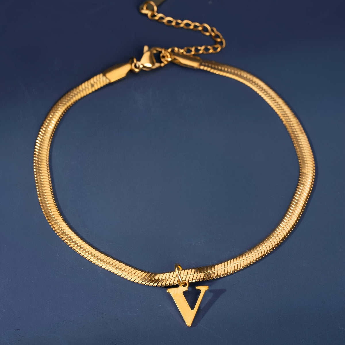18k Elegant Initial Letter Bracelet