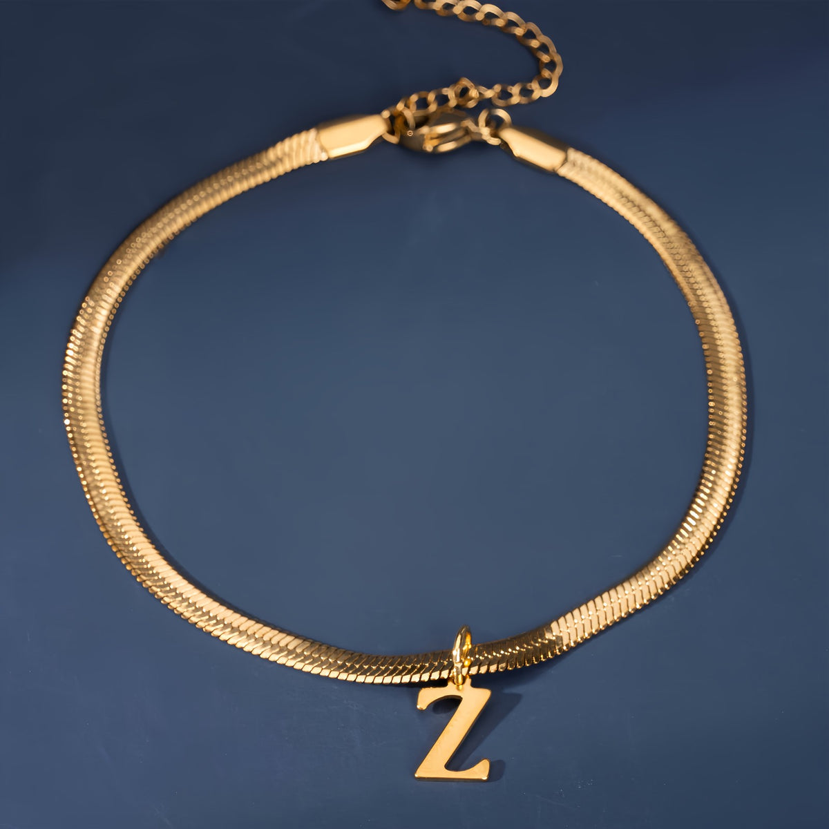 18k Elegant Initial Letter Bracelet