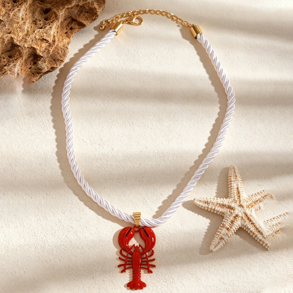 Dainty Lobster And Crab Pendant Necklace