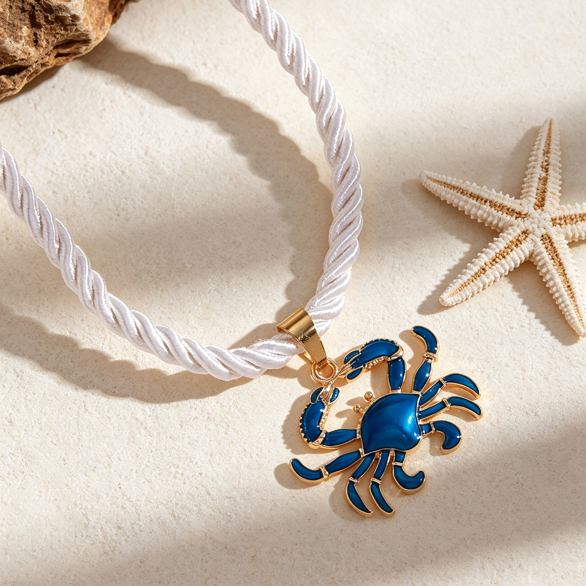 Dainty Lobster And Crab Pendant Necklace
