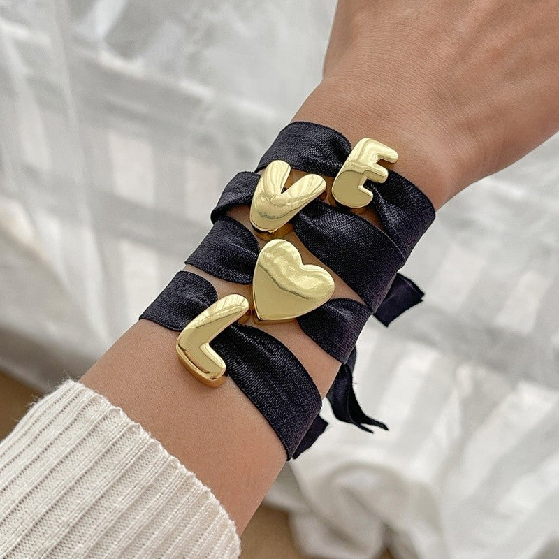 18k Boho Love Letter Wrap Bracelet