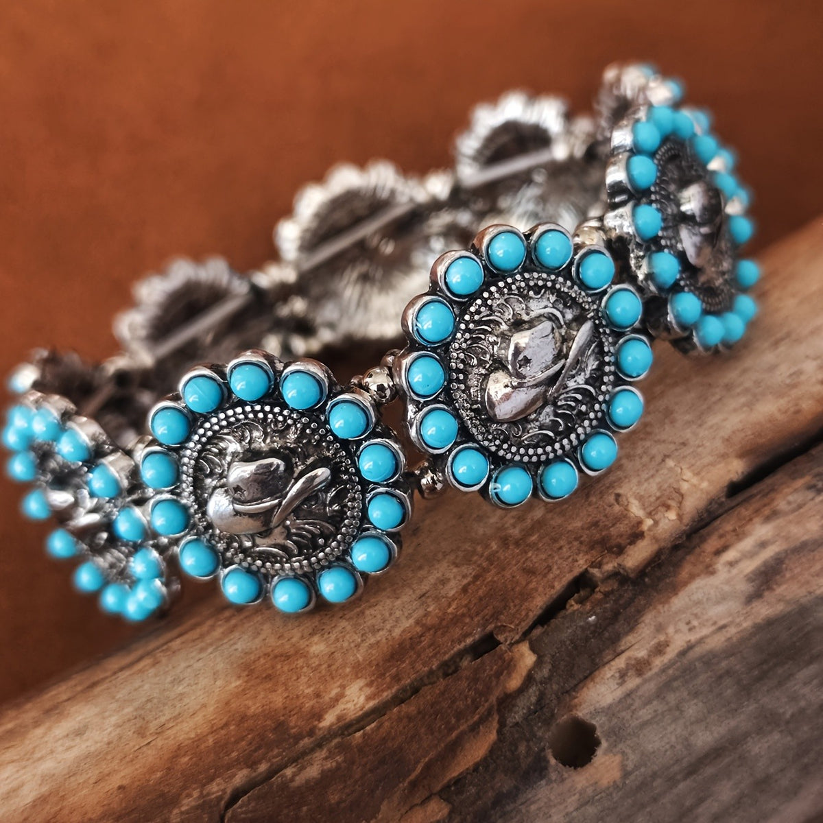 Boho Turquoise Coin Bracelet