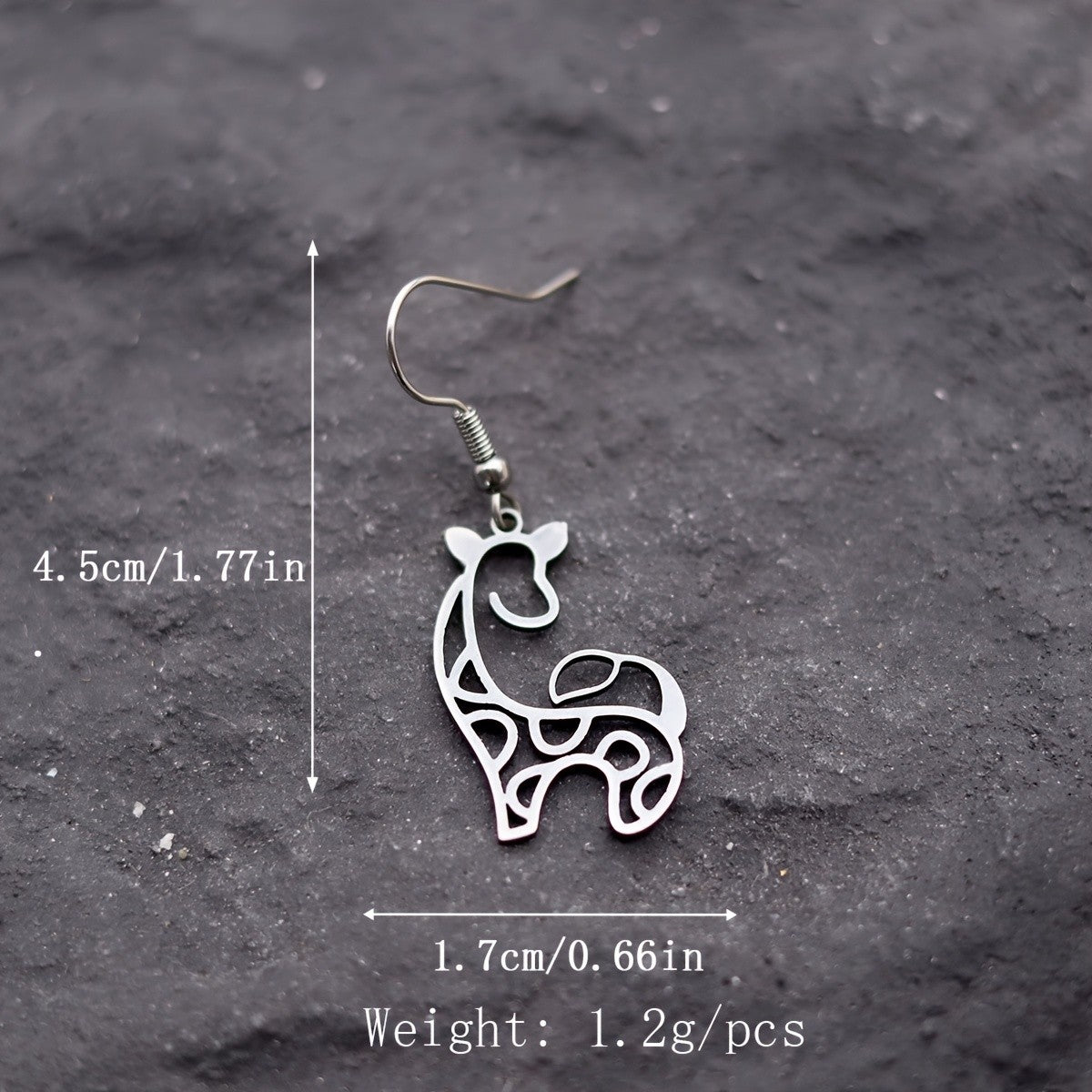 Vintage Inspired Giraffe Dangle Earrings