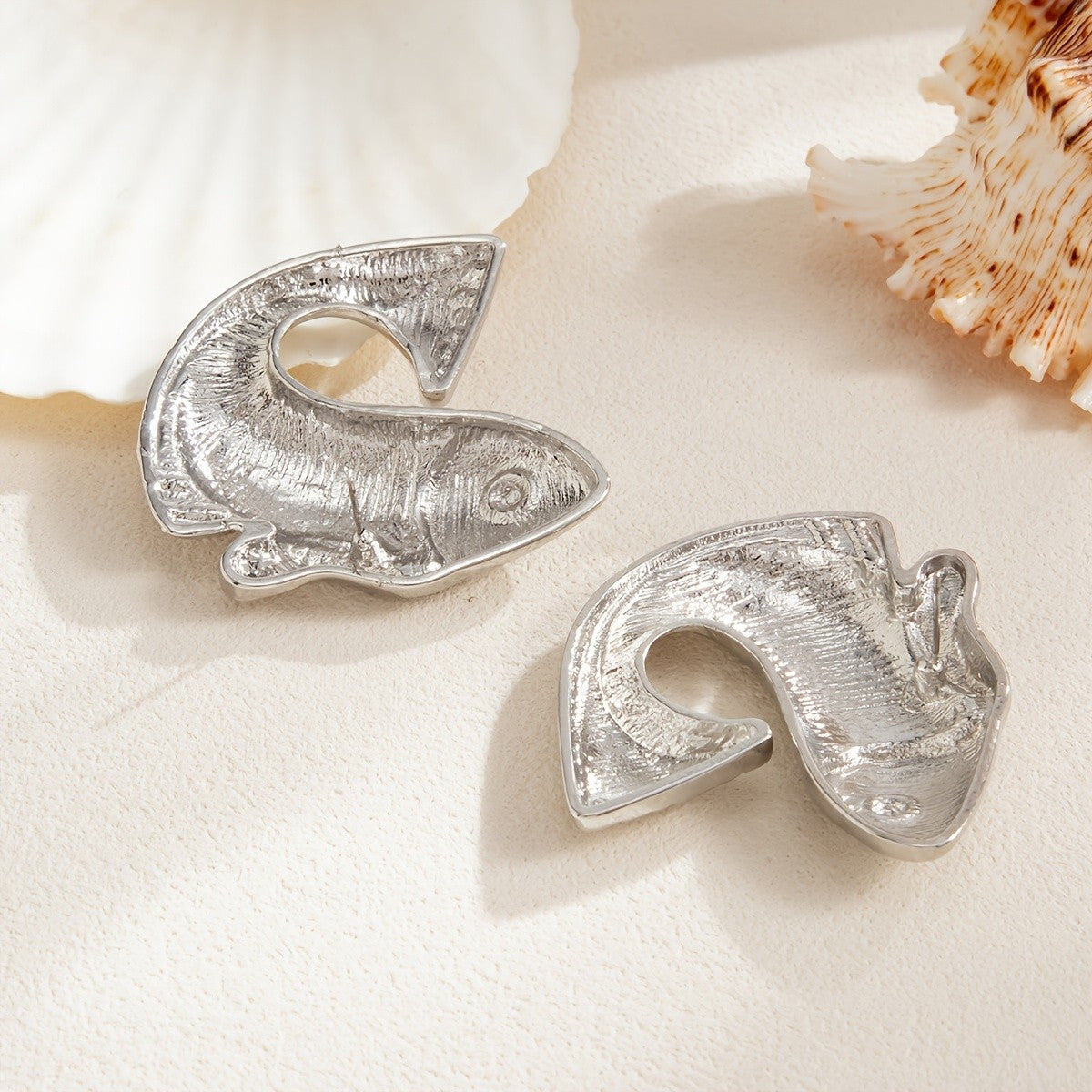 Classy 3D Fish Statement Earrings