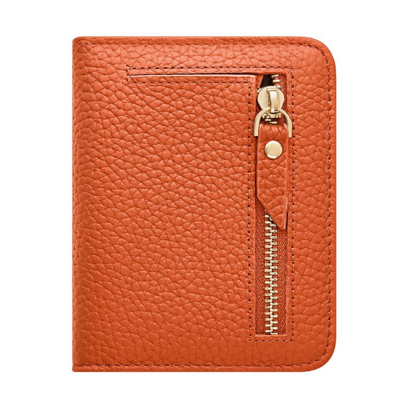 Classy Vintage Zipper Compact Wallet