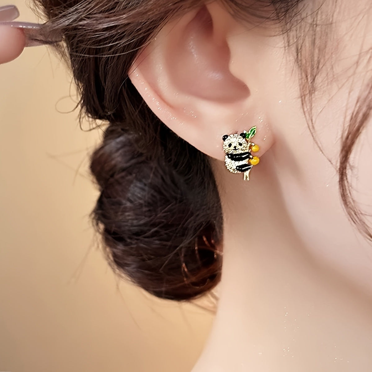 Cute Panda Stud Earrings