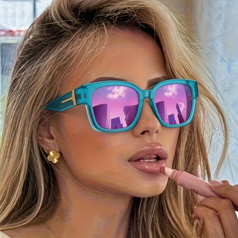 Classy Pink Square Sunglasses