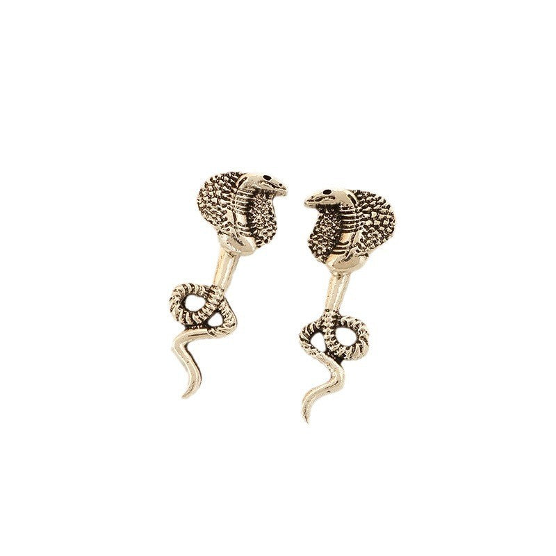Vintage Serpent Drop Earrings