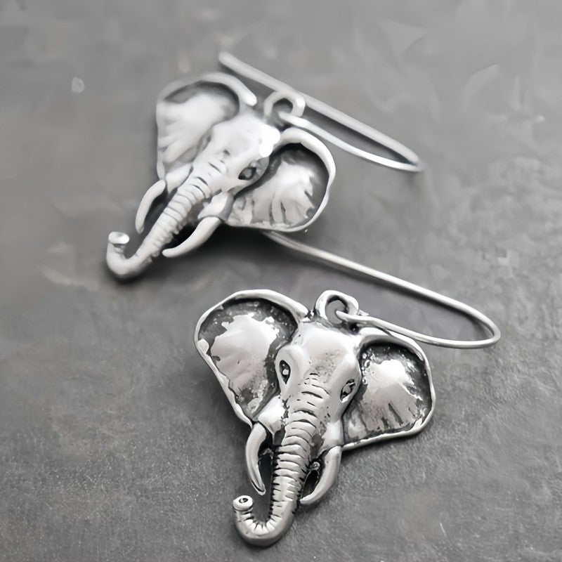 Classy Boho Elephant Dangle Earrings
