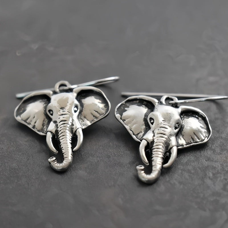 Classy Boho Elephant Dangle Earrings