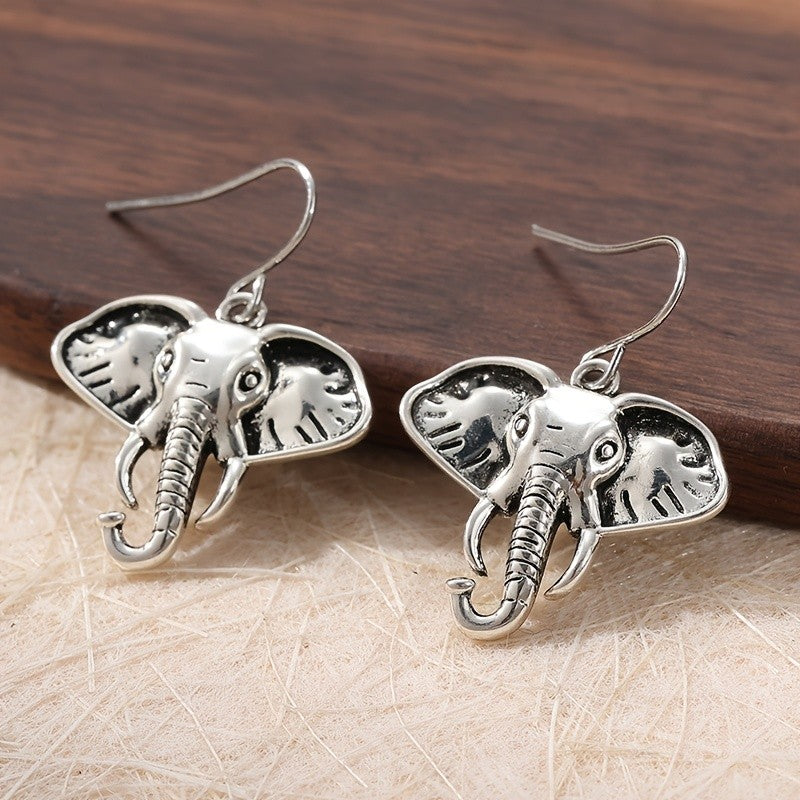 Classy Boho Elephant Dangle Earrings
