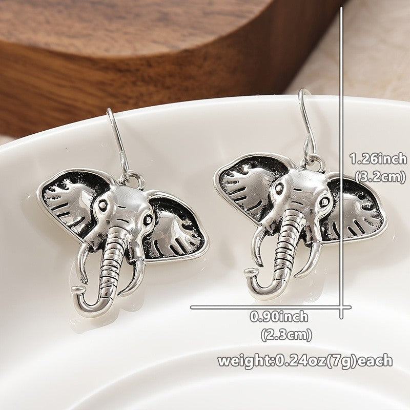 Classy Boho Elephant Dangle Earrings