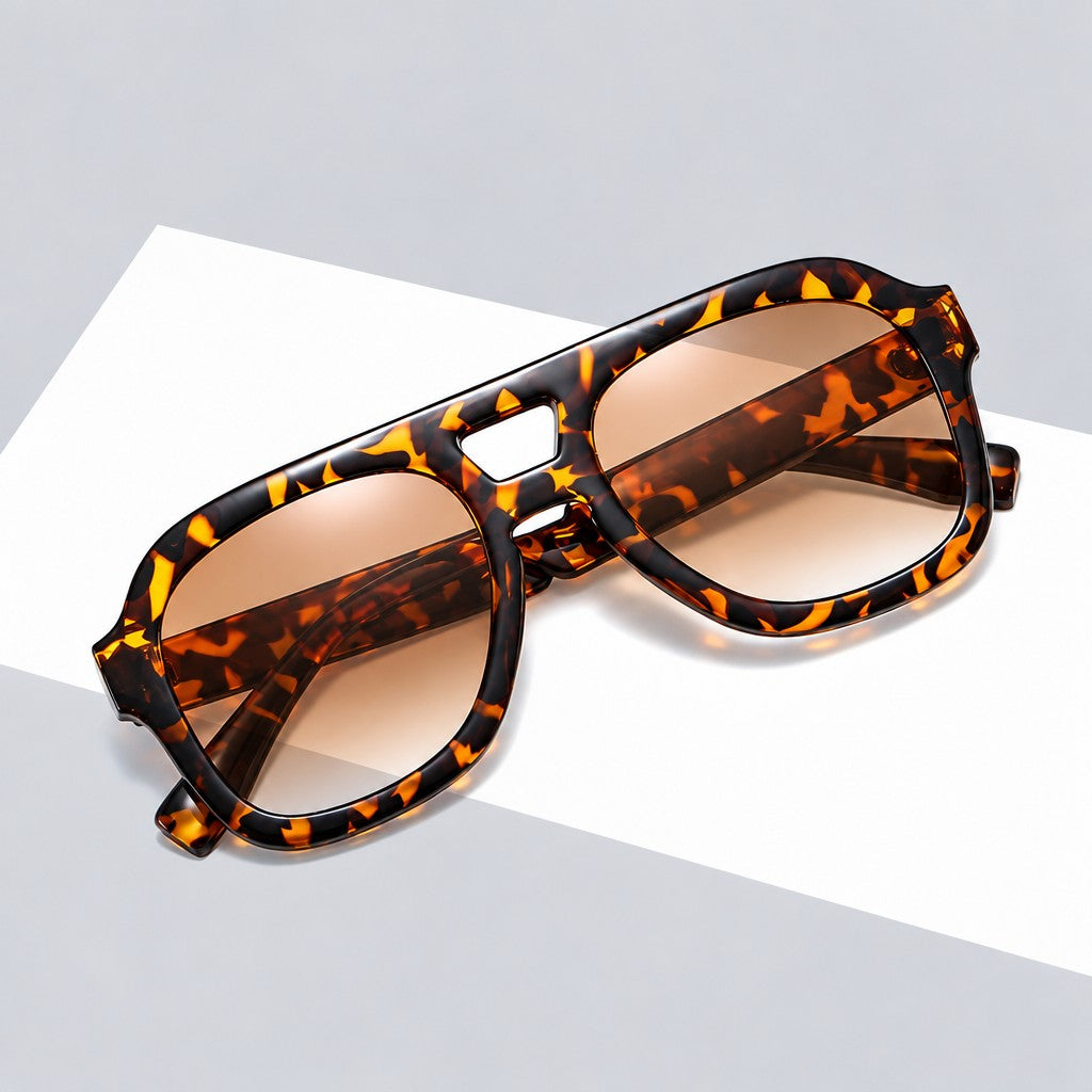 Trendy Tortoise Oversized Sunglasses
