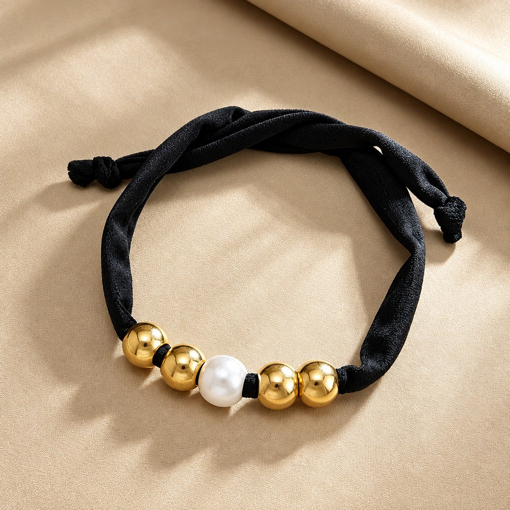 Vintage Leopard Print Pearl Choker Necklace