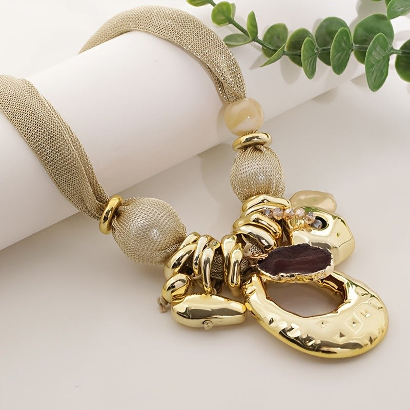 Elegant Boho Multi-Strand Statement Necklace