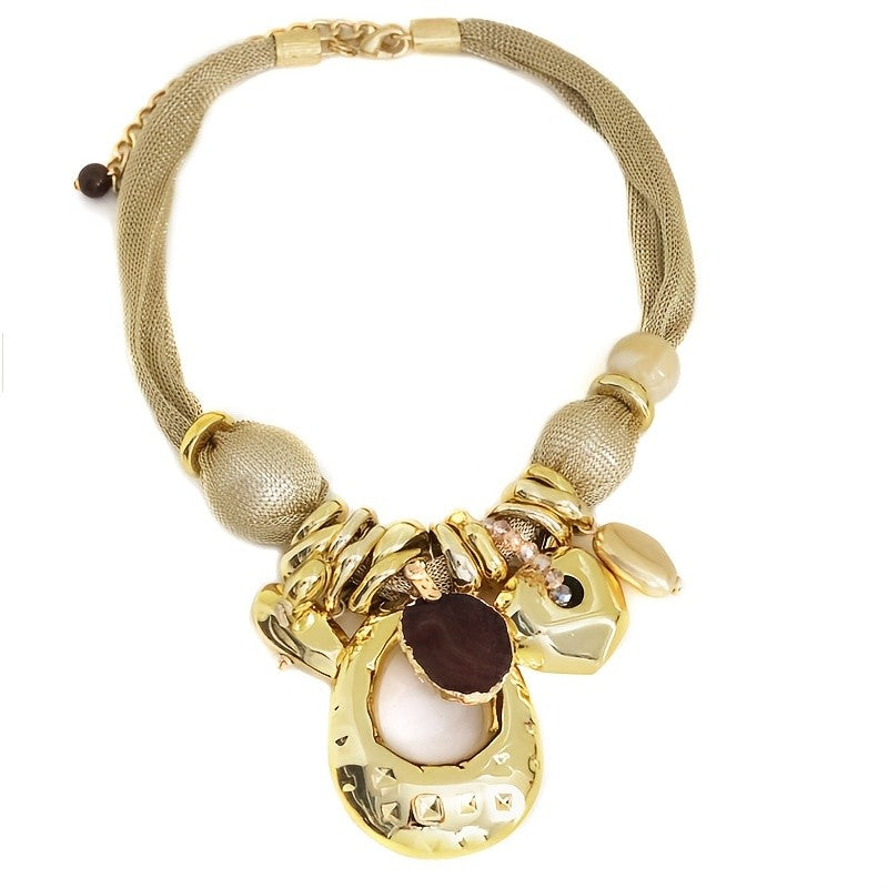 Elegant Boho Multi-Strand Statement Necklace