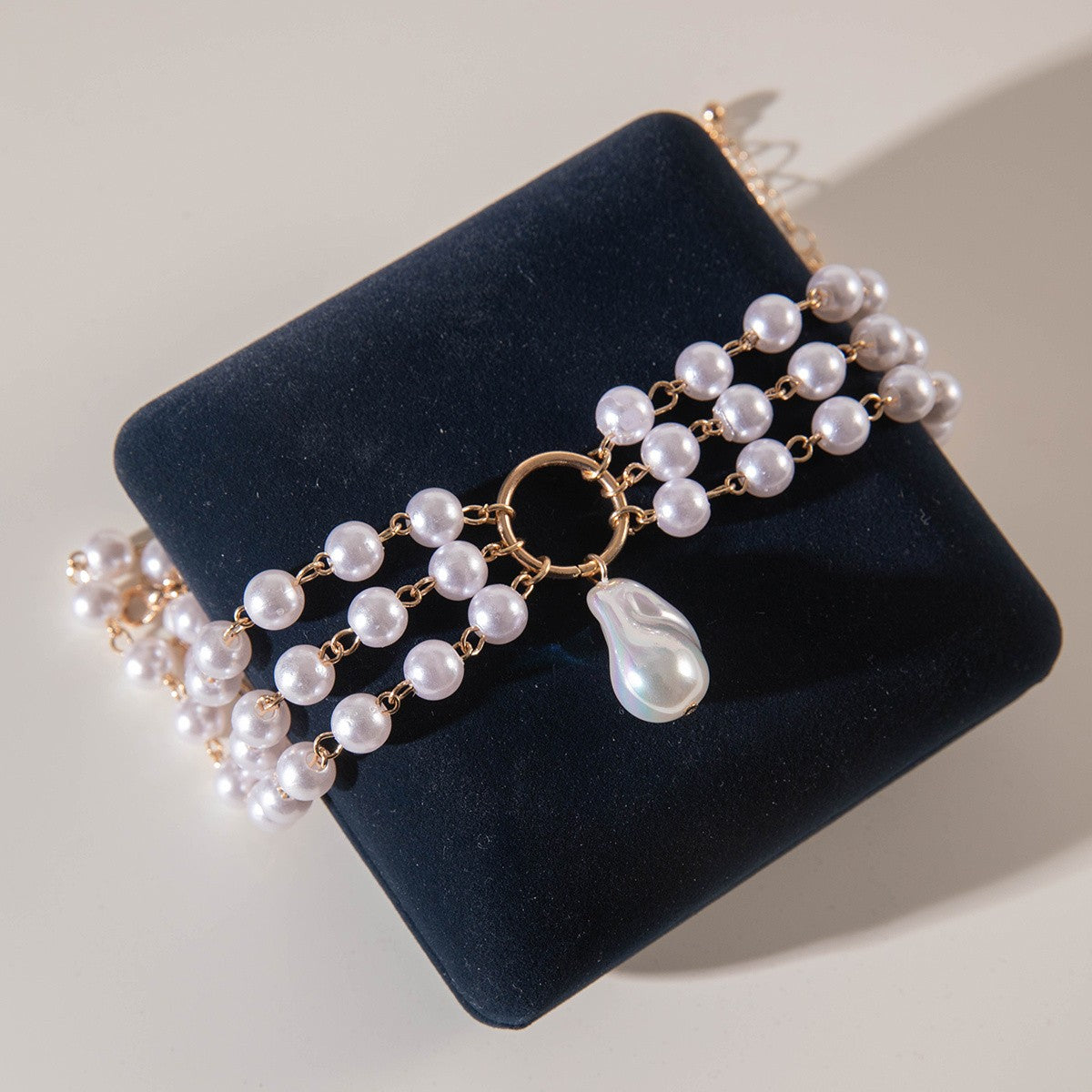 Boho Multi-Strand Irregular Pearl Anklet