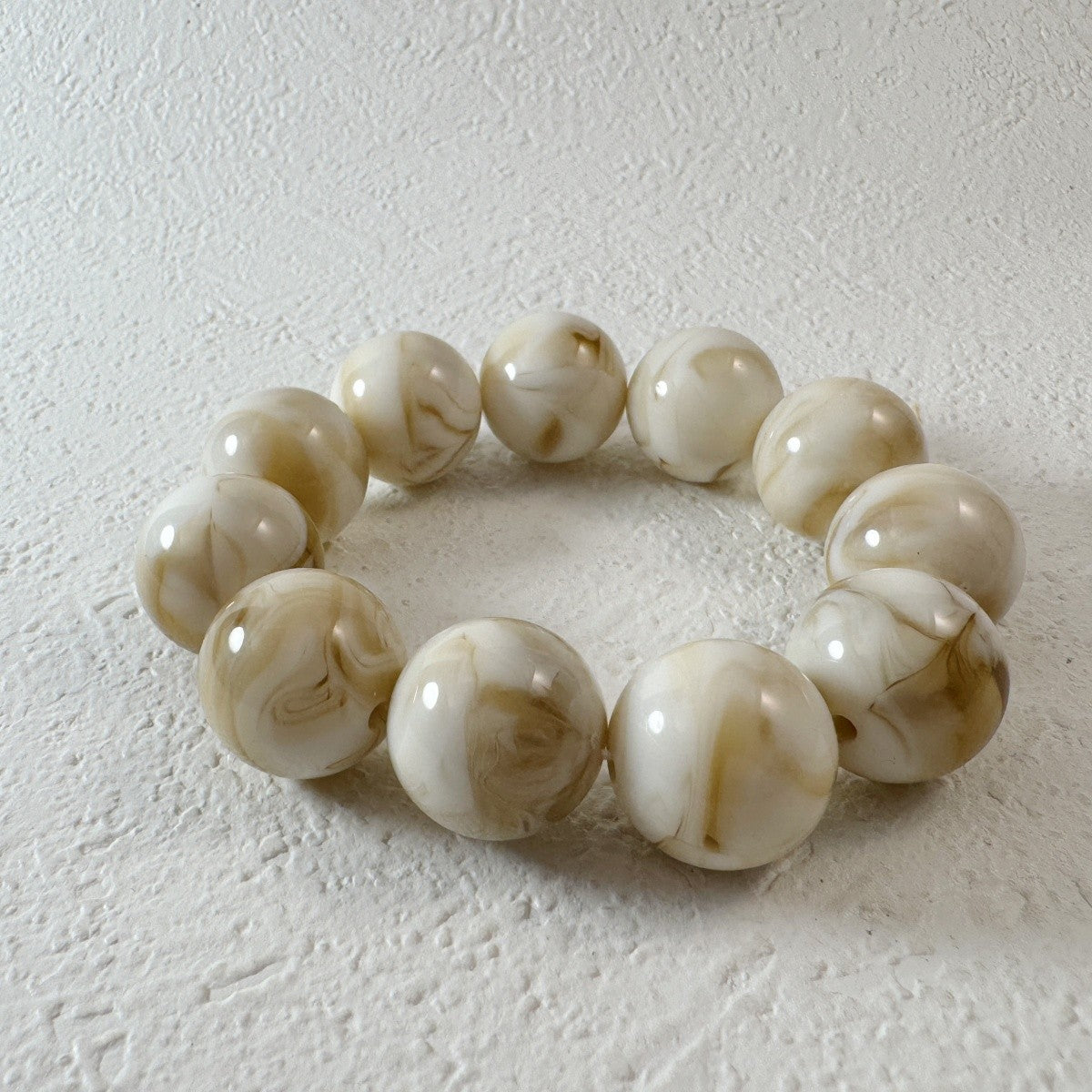 3pc Vintage Marbled Acrylic Bracelet Set