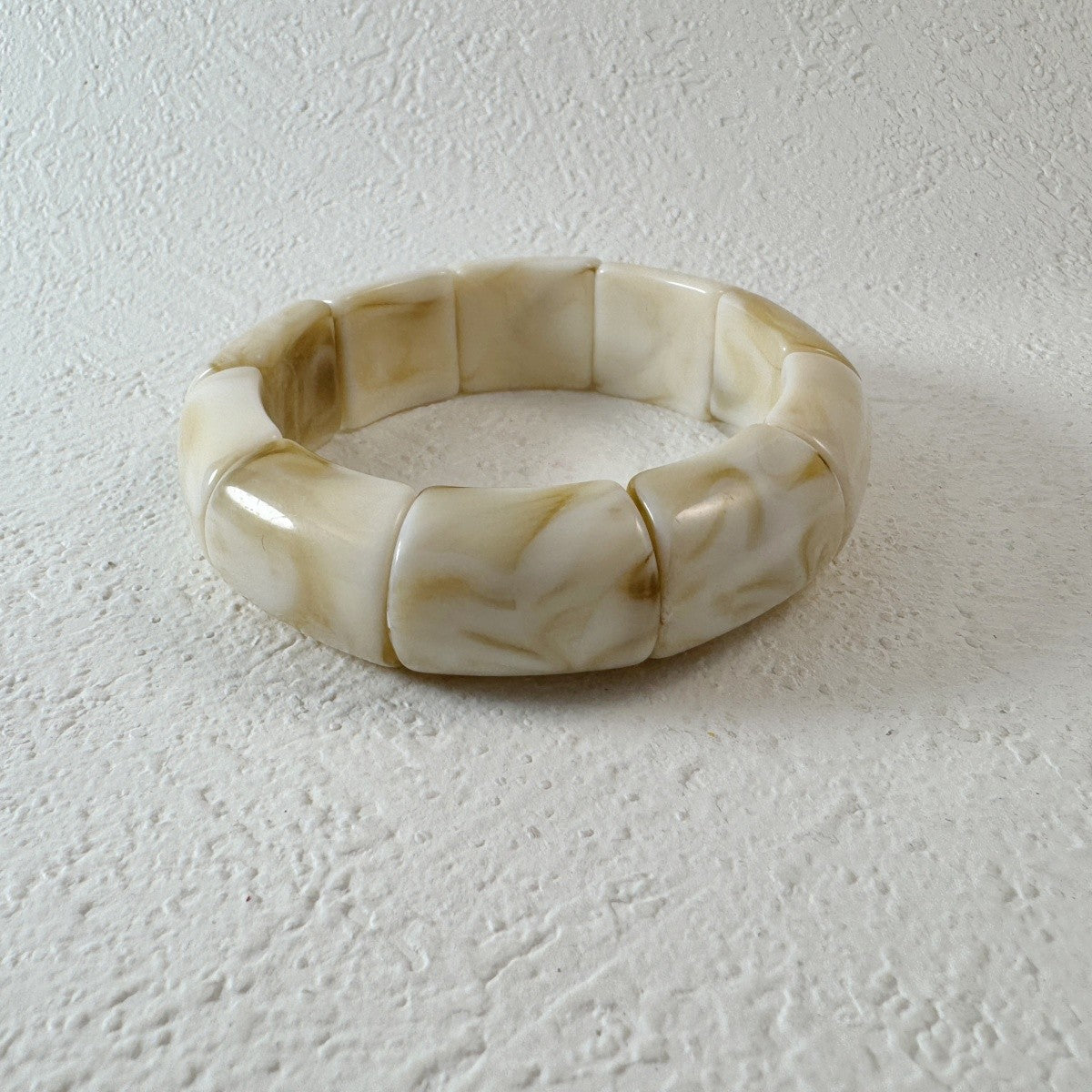 3pc Vintage Marbled Acrylic Bracelet Set